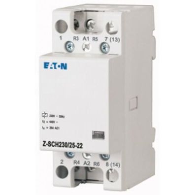 Eaton Electric Z-SCH230/25-22 Installationsschütz, 230VAC, 2S + 2Ö, 25A