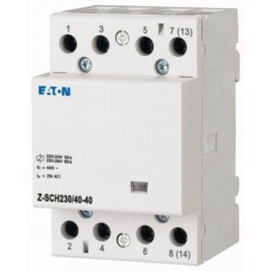 Eaton Electric Z-SCH230/40-40 Installationsschütz, 230VAC, 4S, 40A
