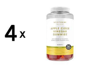 4 x Myprotein MyVitamins Apple Cider Vinegar Gummies (60) Unflavoured