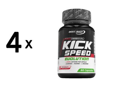 4 x Best Body Nutrition Kick Speed Evolution (80)