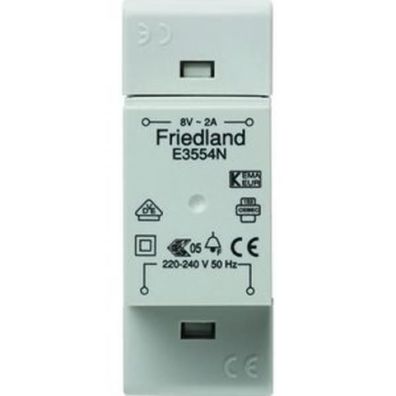 Friedland E3554N Klingeltransformator VDE 8 V 2 A