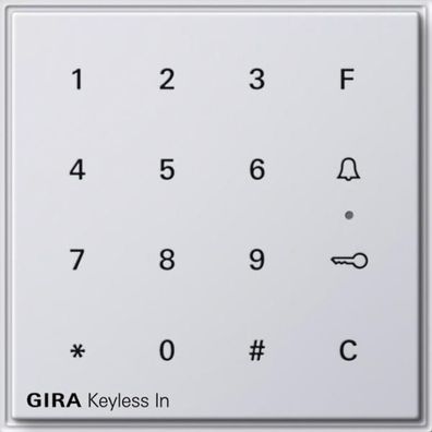Gira 260566 Gira Keyless In Codetastatur Gira TX 44 (WG UP) Reinweiß