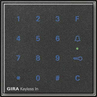 Gira 260567 Gira Keyless In Codetastatur Gira TX 44 (WG UP) Anthrazit