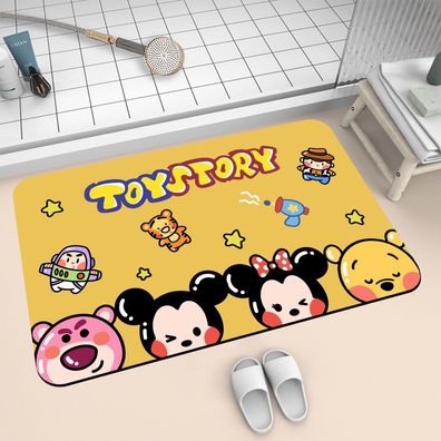 Lotso Pooh TsumTsum Kieselalgenschlamm Bodenmatte SpongeBob Küche Badezimmer Fußmatte