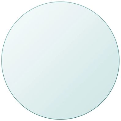 vidaXL Tischplatte aus gehärtetem Glas rund 900 mm