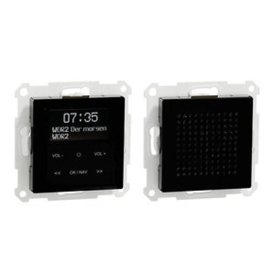 MEG4375-0303 DAB+ Radio Set mit Bluetooth inklusive Lautsprecher, Farbe Schw...