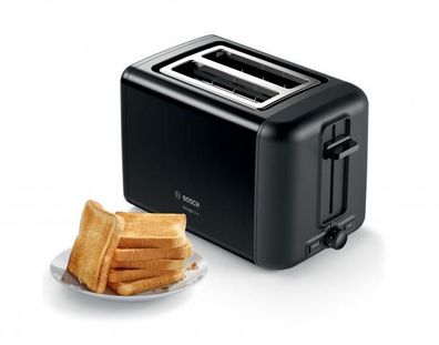 TAT3P423DE Toaster Kompakt DesignLine jet black polished