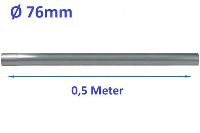 76mm 0,5 Meter Auspuff Rohr Powersprint Constructor 304 Edelstahl 907600