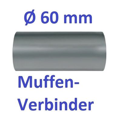 60mm Auspuff Rohr Muffe Verbinder Powersprint 304 Edelstahl 906004