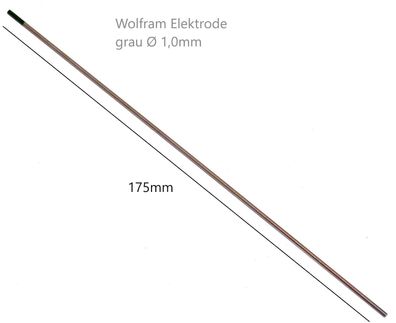 graue Wolfram Elektrode Ø 1,0mm
