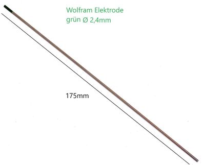 grüne Wolfram Elektrode Ø 2,4mm
