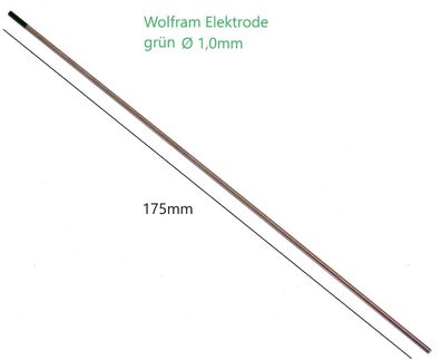 grüne Wolfram Elektrode Ø 1,0mm