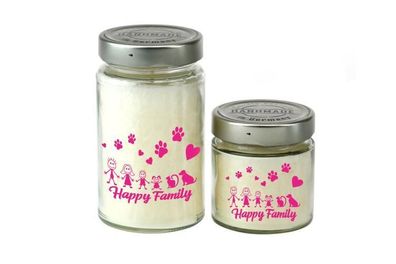 Duftkerze 'Happy Family' klein, 510060 1 St