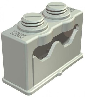 Obo Bettermann 3040 2 Greif-ISO-Schelle für 2 Kabel 6-16mm, PS, lichtgrau, ...