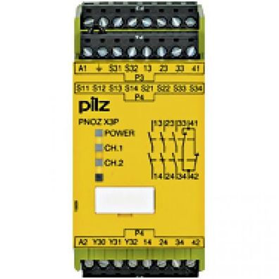 Pilz 777313 PNOZ X3P 24-240VACDC 3n/ o 1n/ c 1so