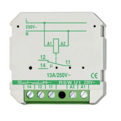 RSW U1 (230V AC) Schaltrelais 230V AC, 1 Wechsler (UP)