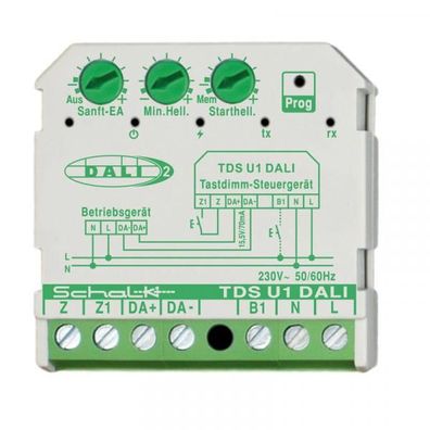TDS U1 DALI (230V AC) Tastdimm-Steuergerät DALI (230V AC, UP)