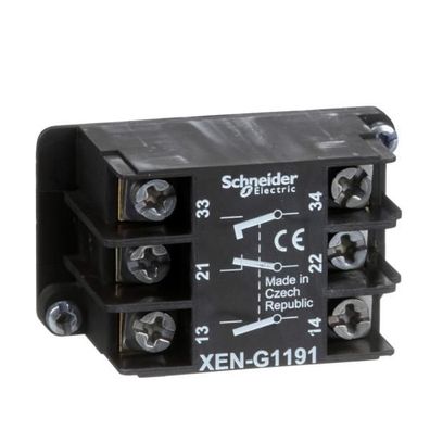 Schneider Electric XENG1191 Hilfsschalter ohne Sprungfunktion, 1Ö + 2S, Front...