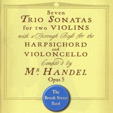 Georg Friedrich Händel (1685-1759): Triosonaten - Avie 1020682AV1 - (AudioCDs / Unte