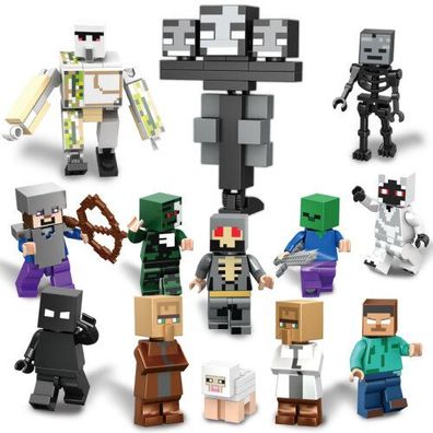 Minecraft Series 13Pcs/ Set Building Blocks Minifigure Mini Toys
