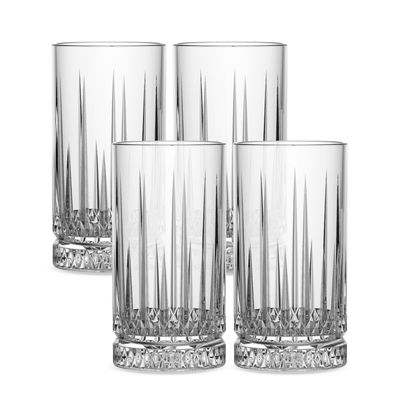GENTOR Glas Set Longdrinkglas 4er Set Wasserglas Saftglas Kristallglas Trinkgläser...