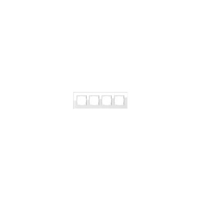 GIRA Rahmen 4f ws Esprit Glas f. UP-Installation 21412