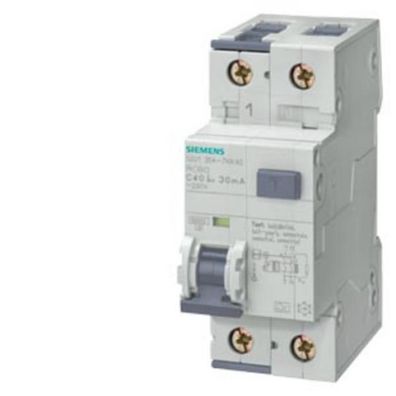 Siemens 5SU1354-6KK06 FI/ LS-Schalter, 10 kA, 1P + N, Typ A, 30 mA, B-Char, In: ...