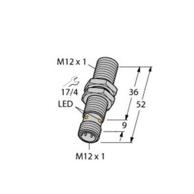 Turck BI4-M12-AP6X-H1141 Induktiver Sensor, mit erhöhtem Schaltabstand