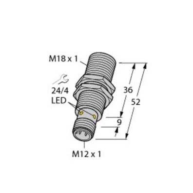 Turck BI8U-M18-AP6X-H1141 Induktiver Sensor, mit erhöhtem Schaltabstand