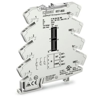 Wago 857-800 Temperaturmessumformer für RTD-SensorenStrom- und Spannungsaus...