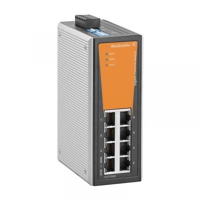 Weidmüller IE-SW-VL08-8GT Netzwerk-Switch (unmanaged), unmanaged, Gigabit E...