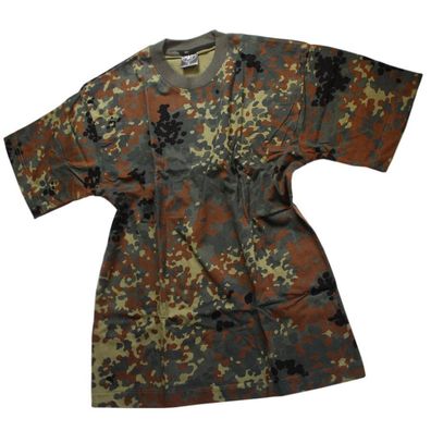 MFH US T-Shirt, halbarm flecktarn, Baumwolle 170 g/ m² wählbar Größe S bis 6XL