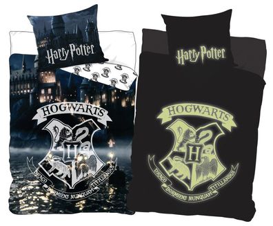 Harry Potter Hogwarts Bettwäsche 140x 200 cm 100 % Baumwolle
