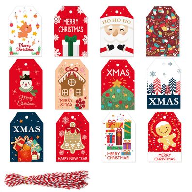 Frohe Weihnachten-Grußkarten-Kombination aus verschiedenen Designs,