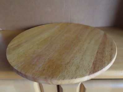 Servierplatte Käseplatte Aufschnittplatte Kuchenplatte Drehbar Holz ca.35 cm Ø