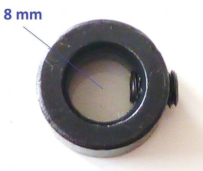8mm Stellring Stellschraube incl. Madenschraube Gewindestift
