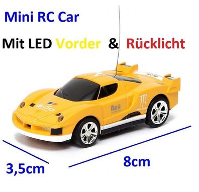 1x Mini RC Auto Ferngesteuert RTR Model Gelb