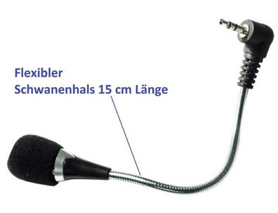 Laptop Notbook Mikrofon Microphon flexibel Schwanenhals