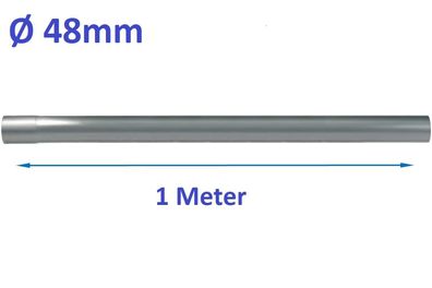 48mm 1 Meter Auspuff Rohr Powersprint Constructor 304 Edelstahl 904801