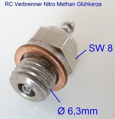 RC Verbrenner Nitro Methan Standard Glühkerze