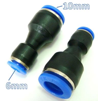 6mm auf 10mm Druckluft Adapter Schlauch Fitting Schlauch