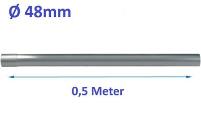 48mm 0,5 Meter Auspuff Rohr Powersprint Constructor 304 Edelstahl 904800