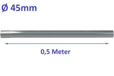 45mm 0,5 Meter Auspuff Rohr Powersprint Constructor 304 Edelstahl 904500