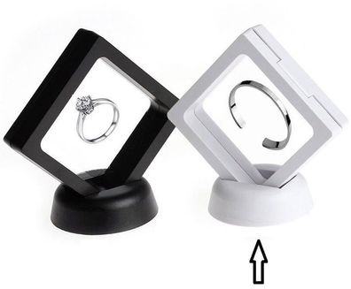 7cm Ring Schwebe Display weiß
