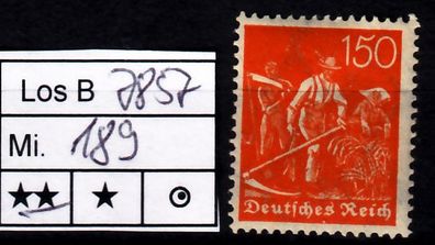 Los B7857: Deutsches Reich Mi. 189 * *