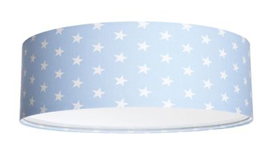 Plafond Plafond Lampenschirmhöhe 16 18 Weiße Abdeckung Hellblau, Weiße sterne 50