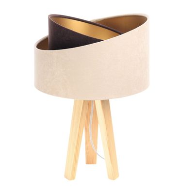 Tischlampe Galaxy Lampenschirmhöhe 18 30 45 Kiefer Natur Beige, Braun, Gold