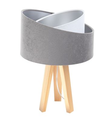 Tischlampe Galaxy Lampenschirmhöhe 18 30 45 Kiefer Natur Grau, Weiß, Silber