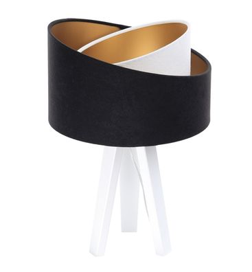 Tischlampe Galaxy Lampenschirmhöhe 18 30 45 Kiefer Weiß Schwarz, Weiß, Gold