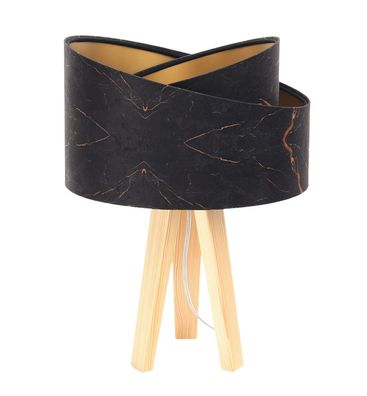 Tischlampe Galaxy Lampenschirmhöhe 18 30 45 Kiefer Natur Schwarz, Gold, Marmor